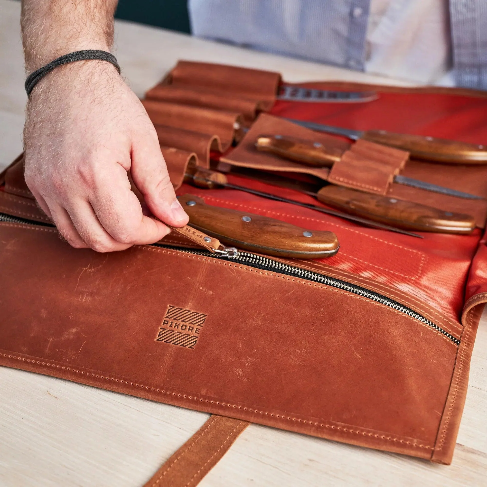 Waxed Canvas Knife Roll - Image 12