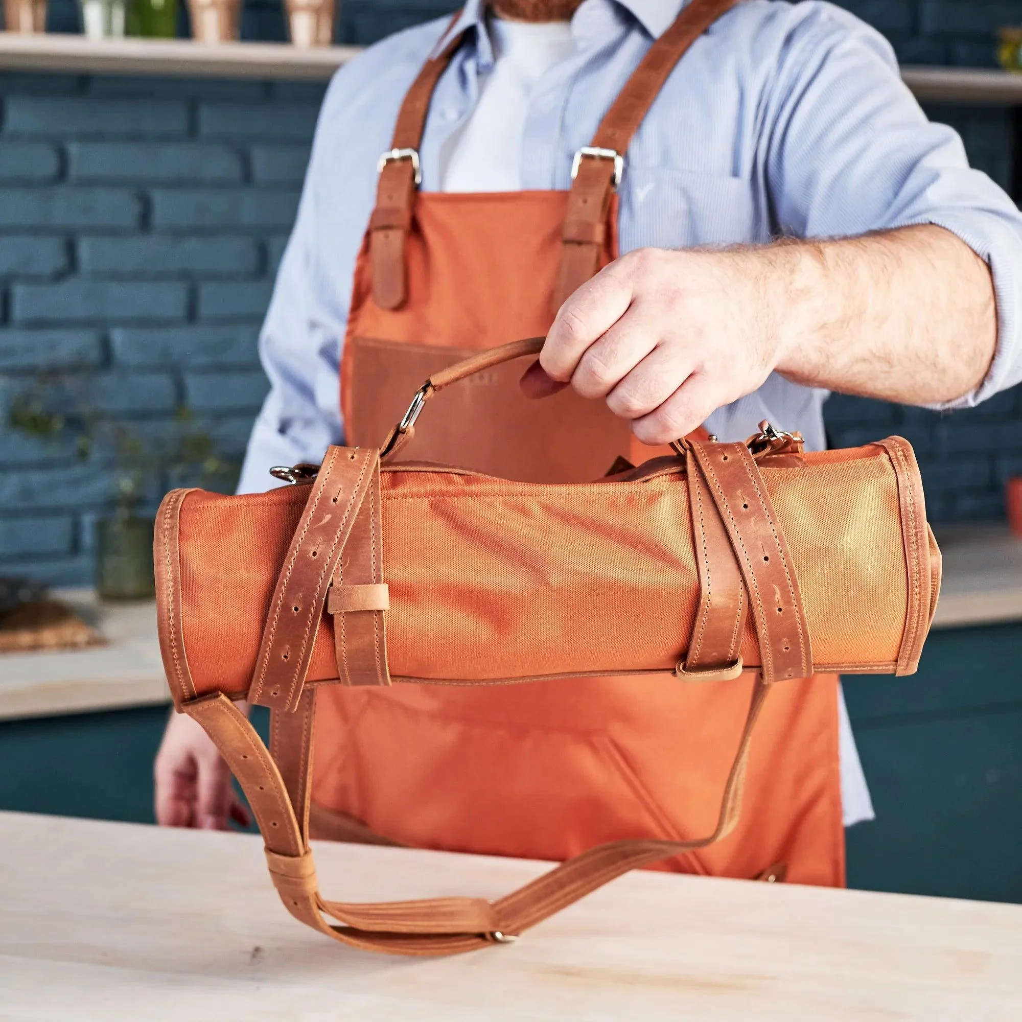 Waxed Canvas Knife Roll - Image 3