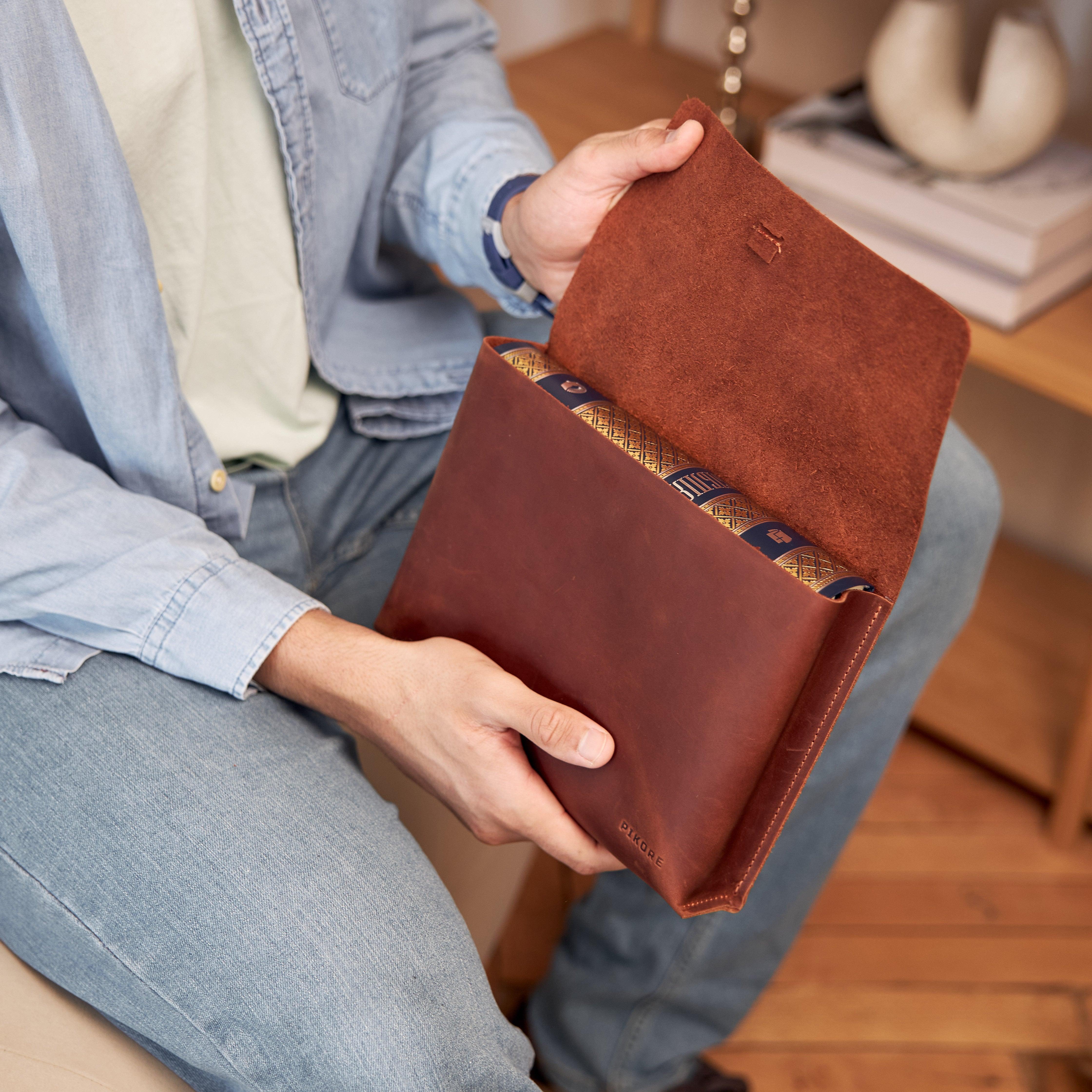 Leather Book Sleeve