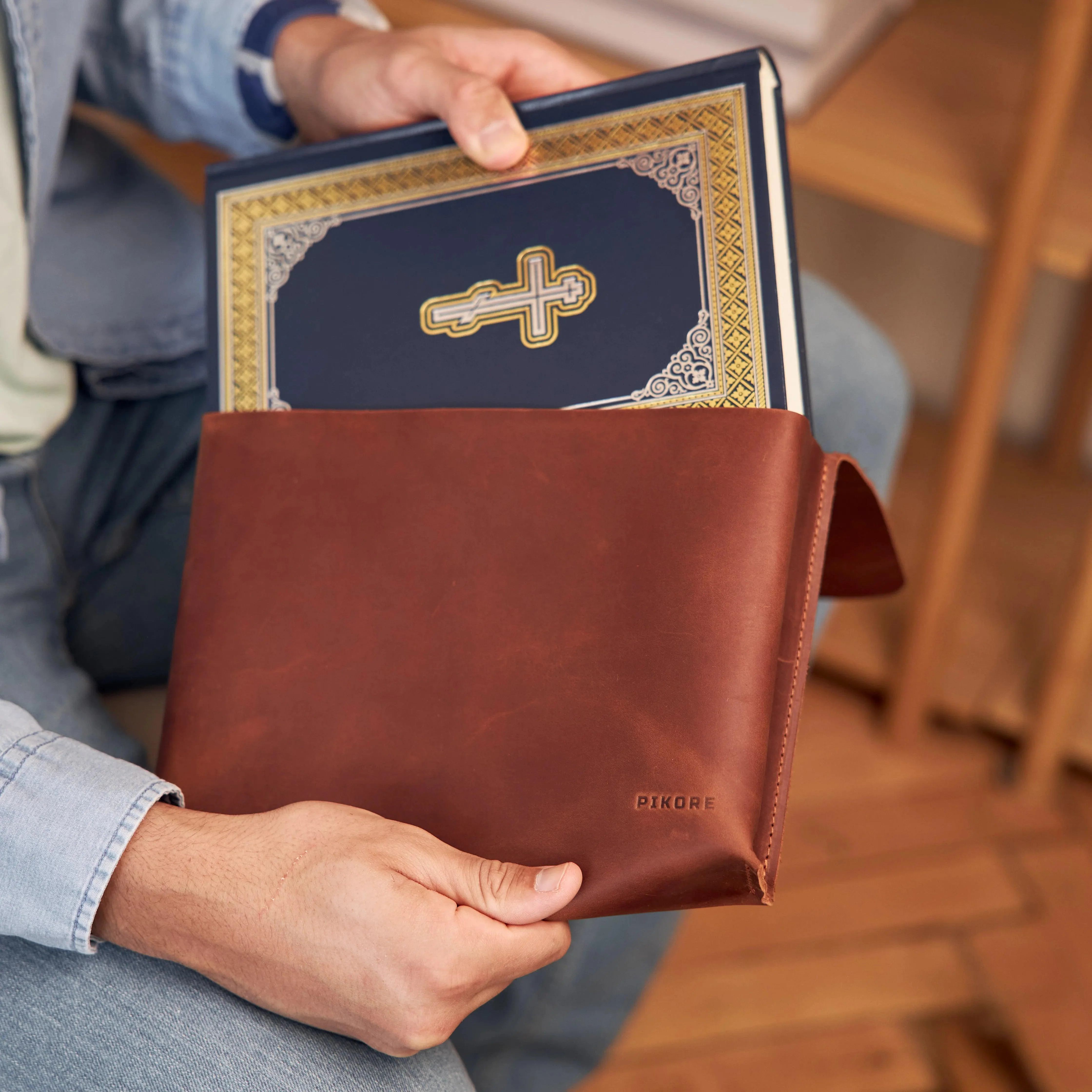 Leather Book Sleeve - Image 11