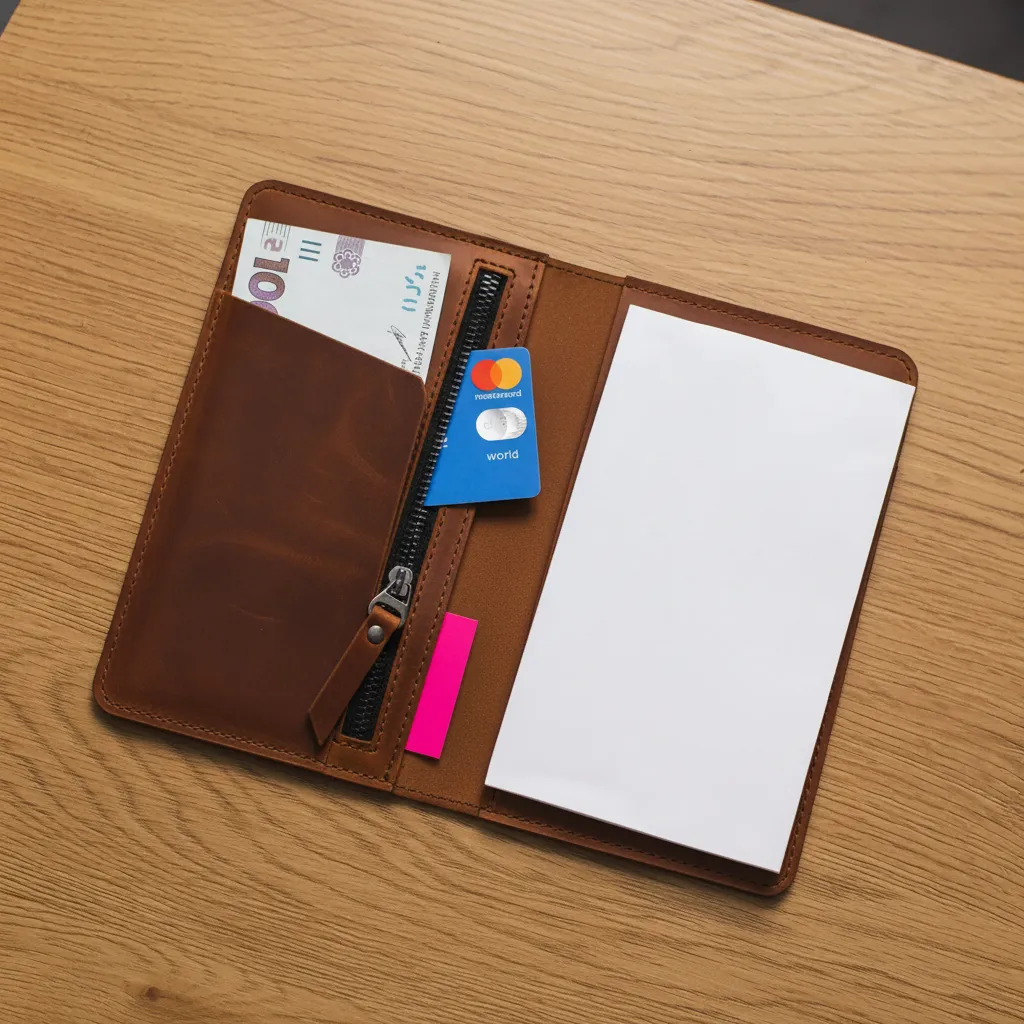 Leather Checkbook Cover - Image 17