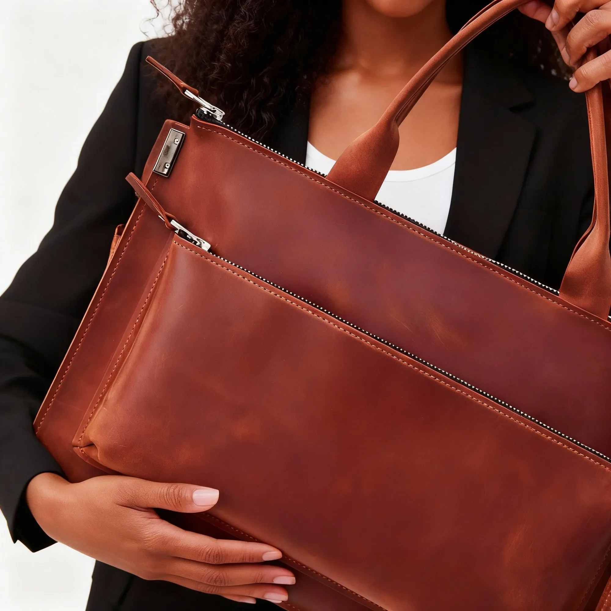 Leather Laptop Bag - Image 12