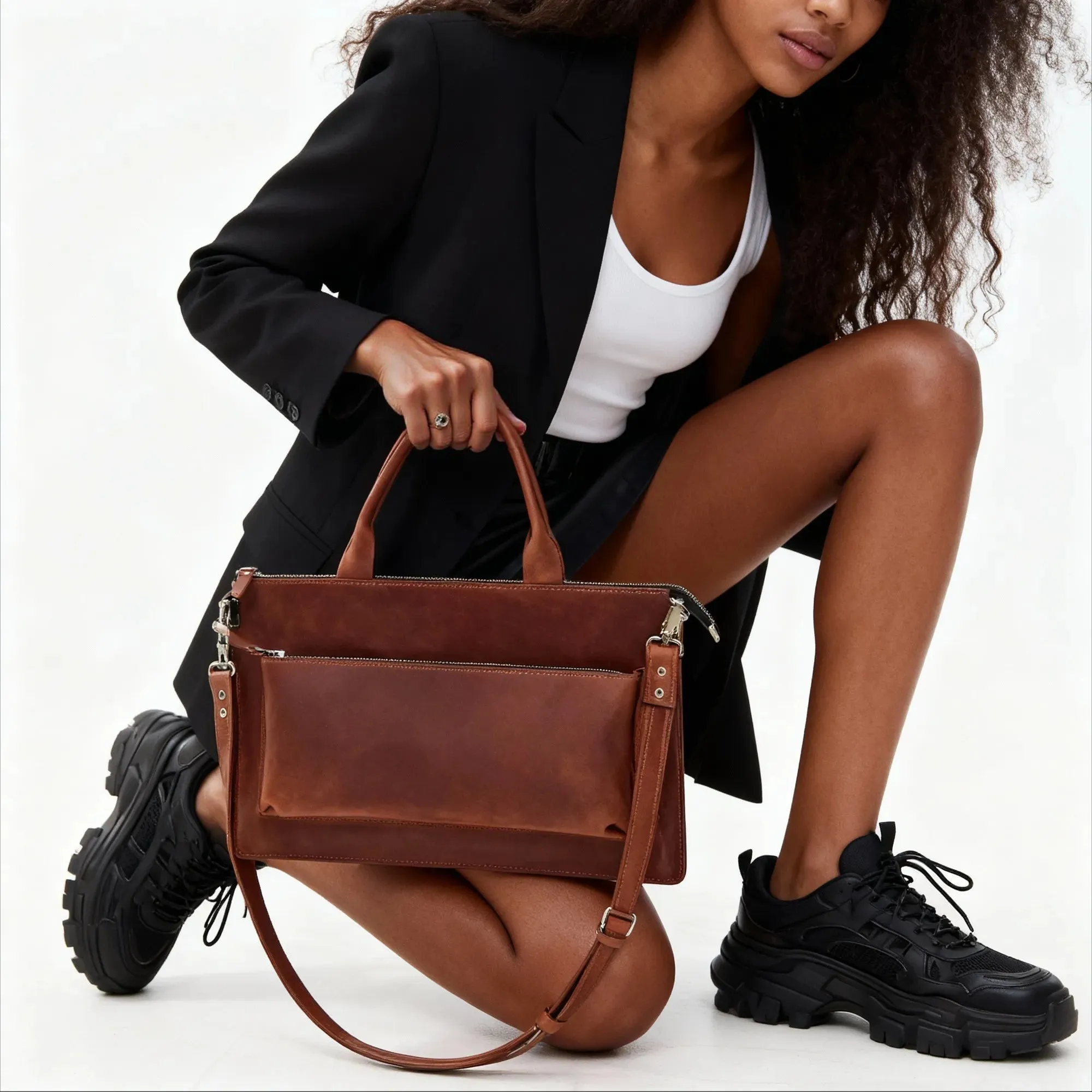Leather Laptop Bag - Image 3