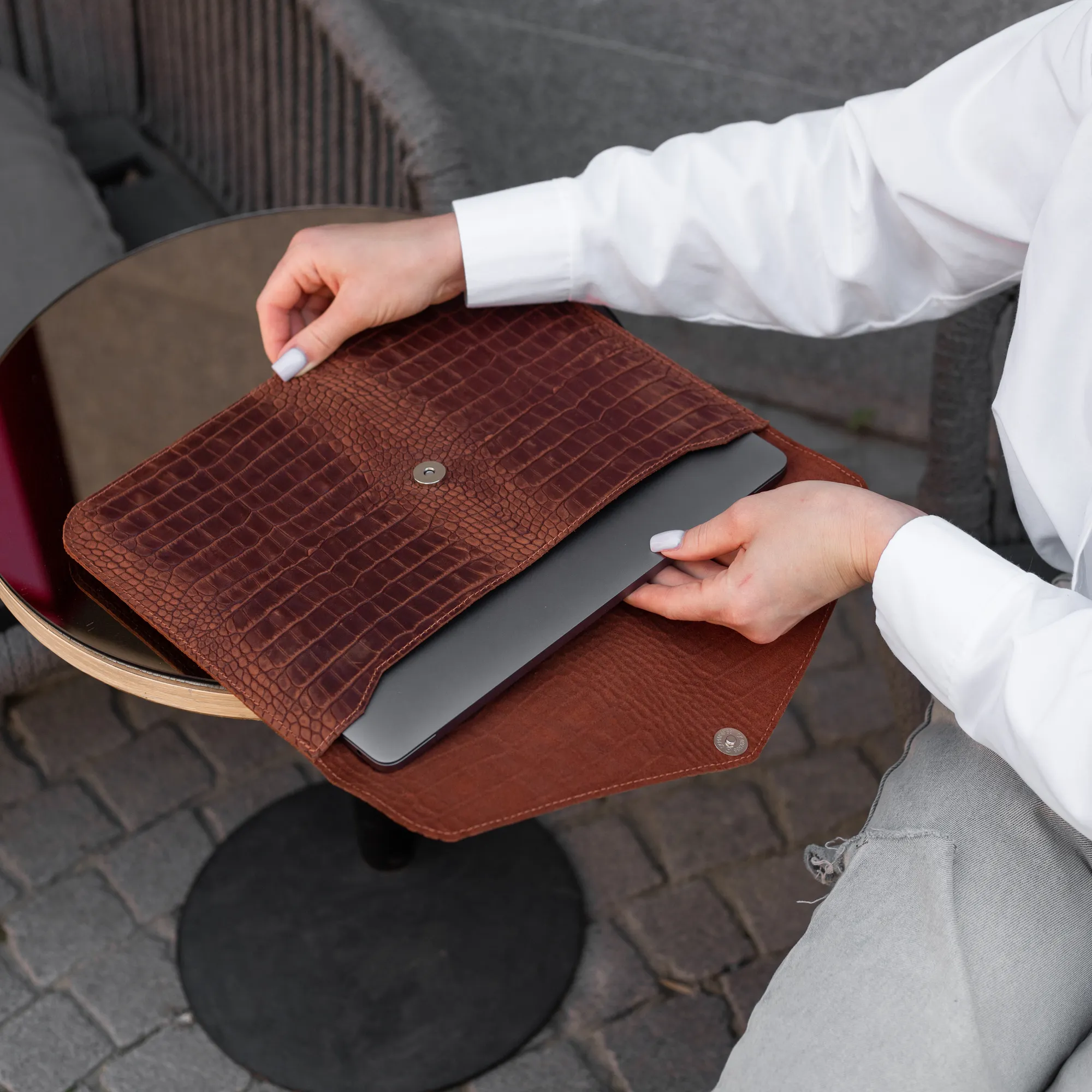 Leather Laptop Case - Image 3