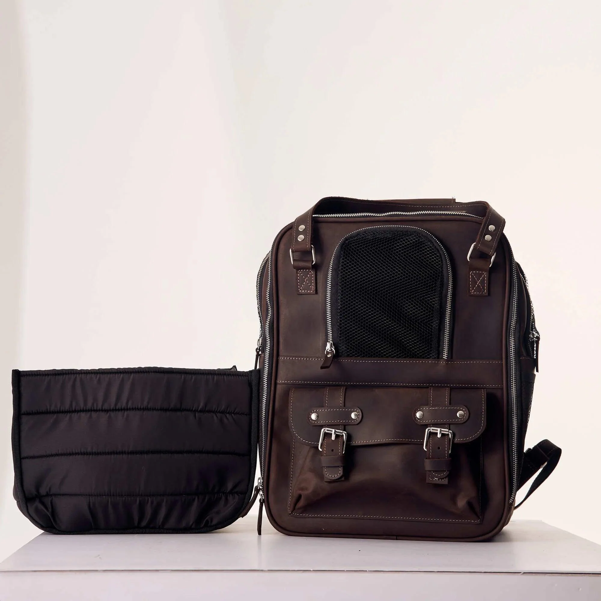 Leather Pet Backpack - Image 19