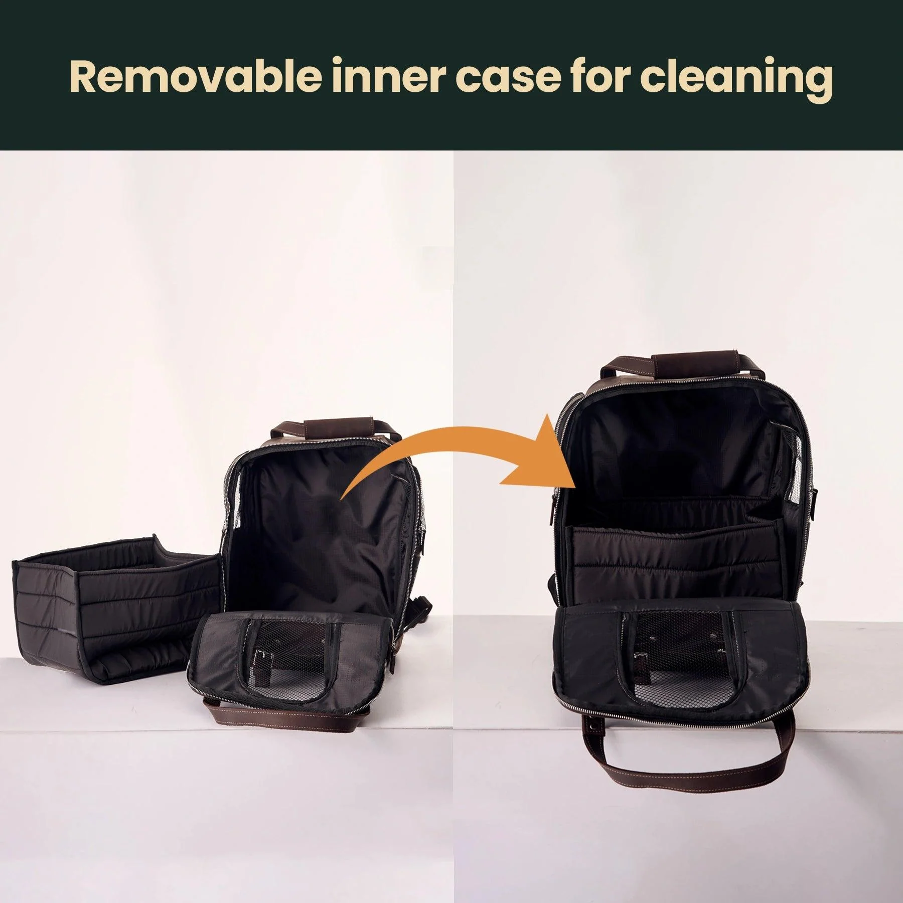 Leather Pet Backpack - Image 6