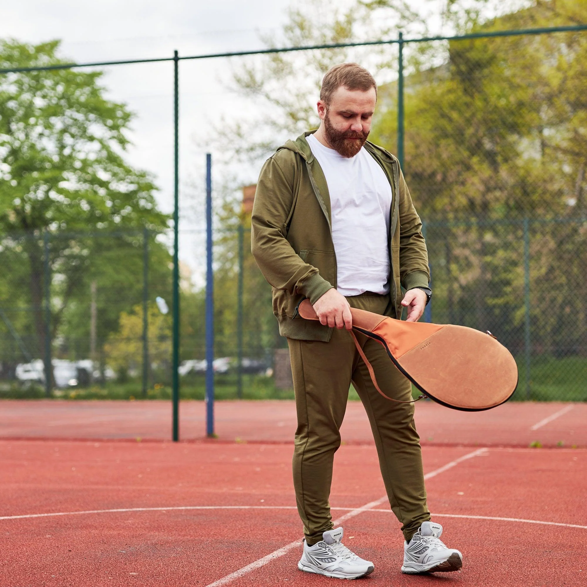 Leather Tennis Bag - Image 3