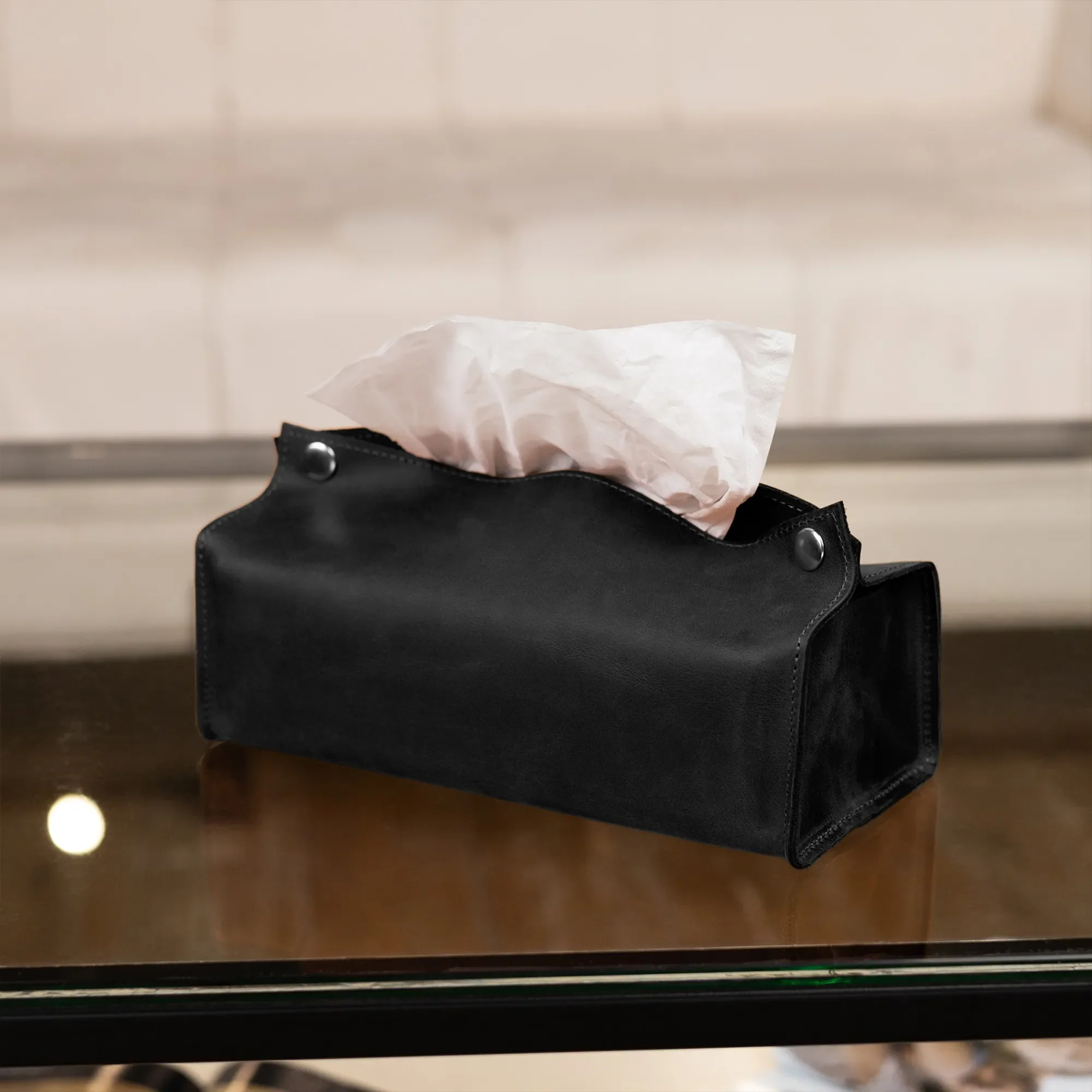 Leather Tissue Box Cover - Image 11