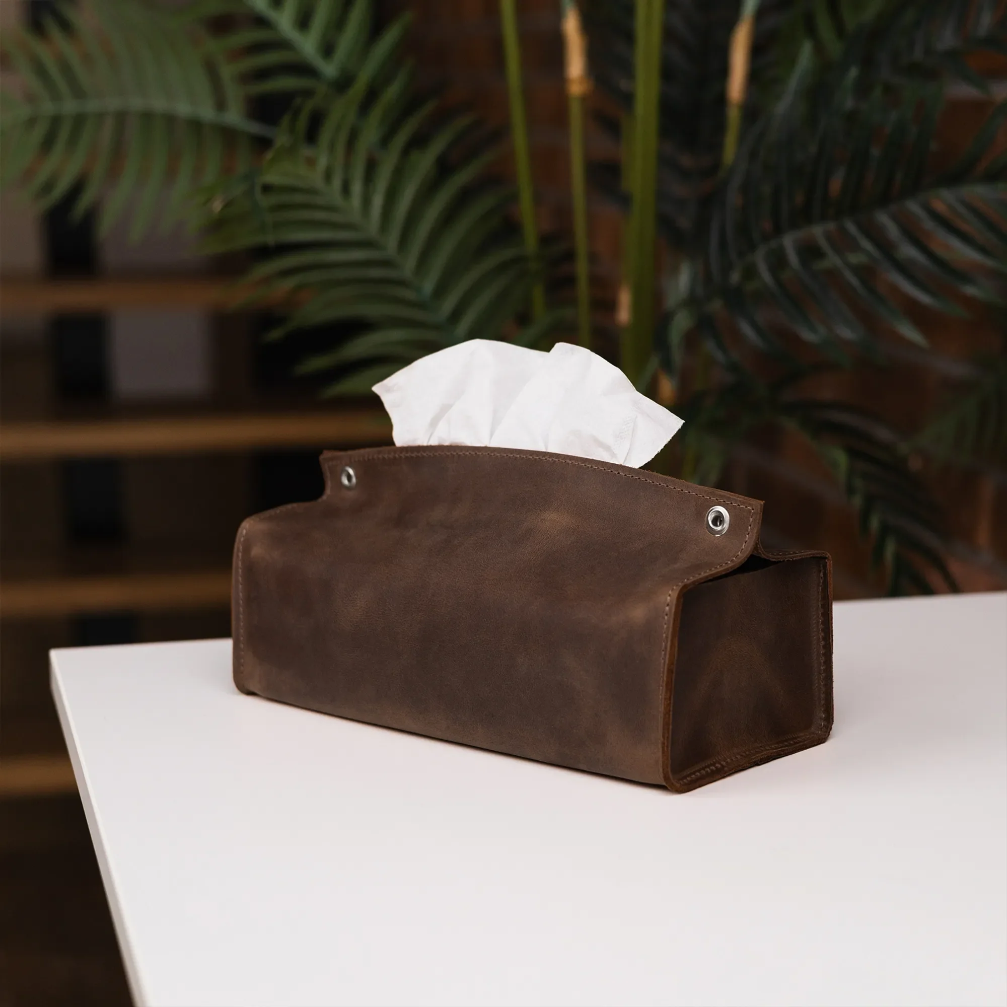 Leather Tissue Box Cover - Image 12