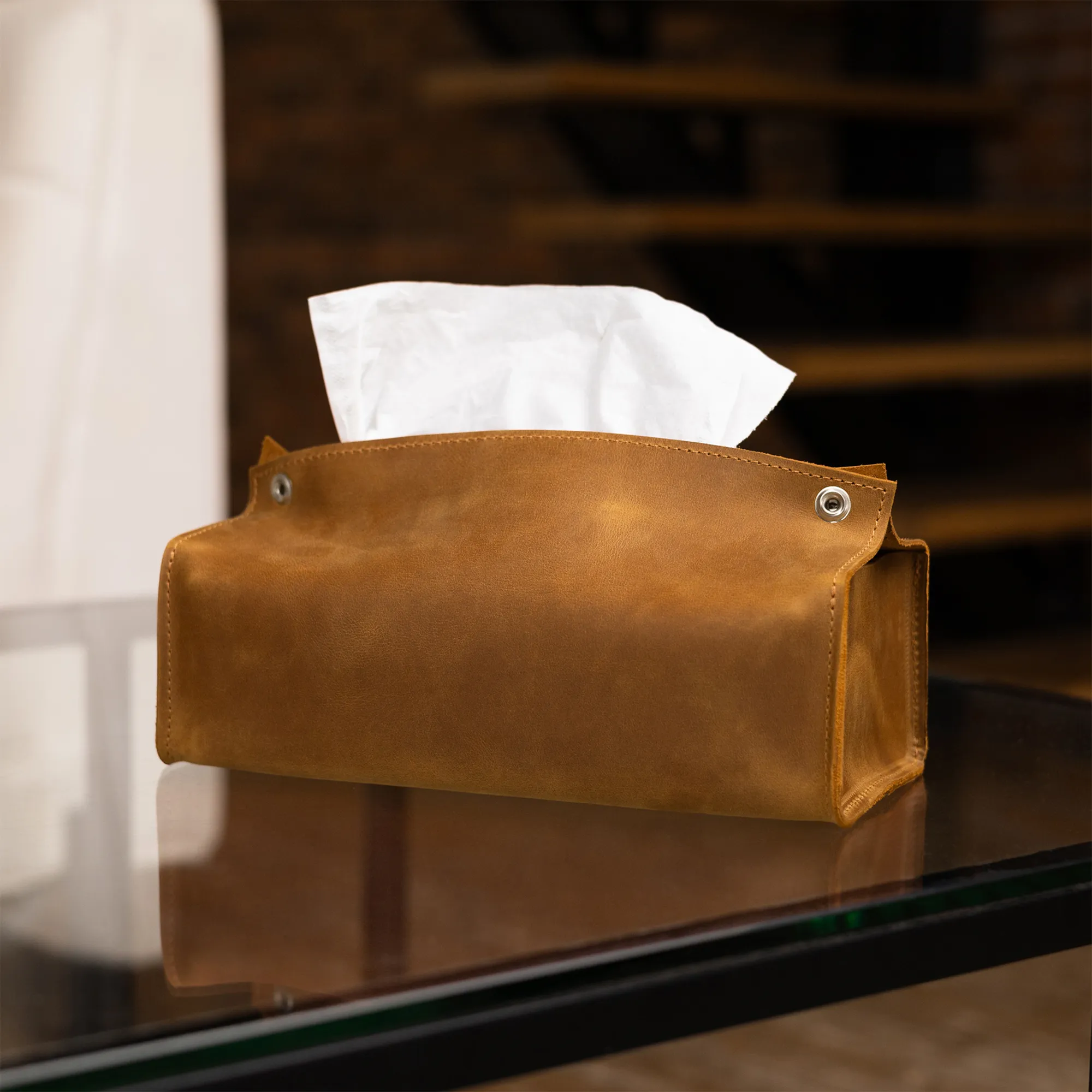 Leather Tissue Box Cover - Image 14