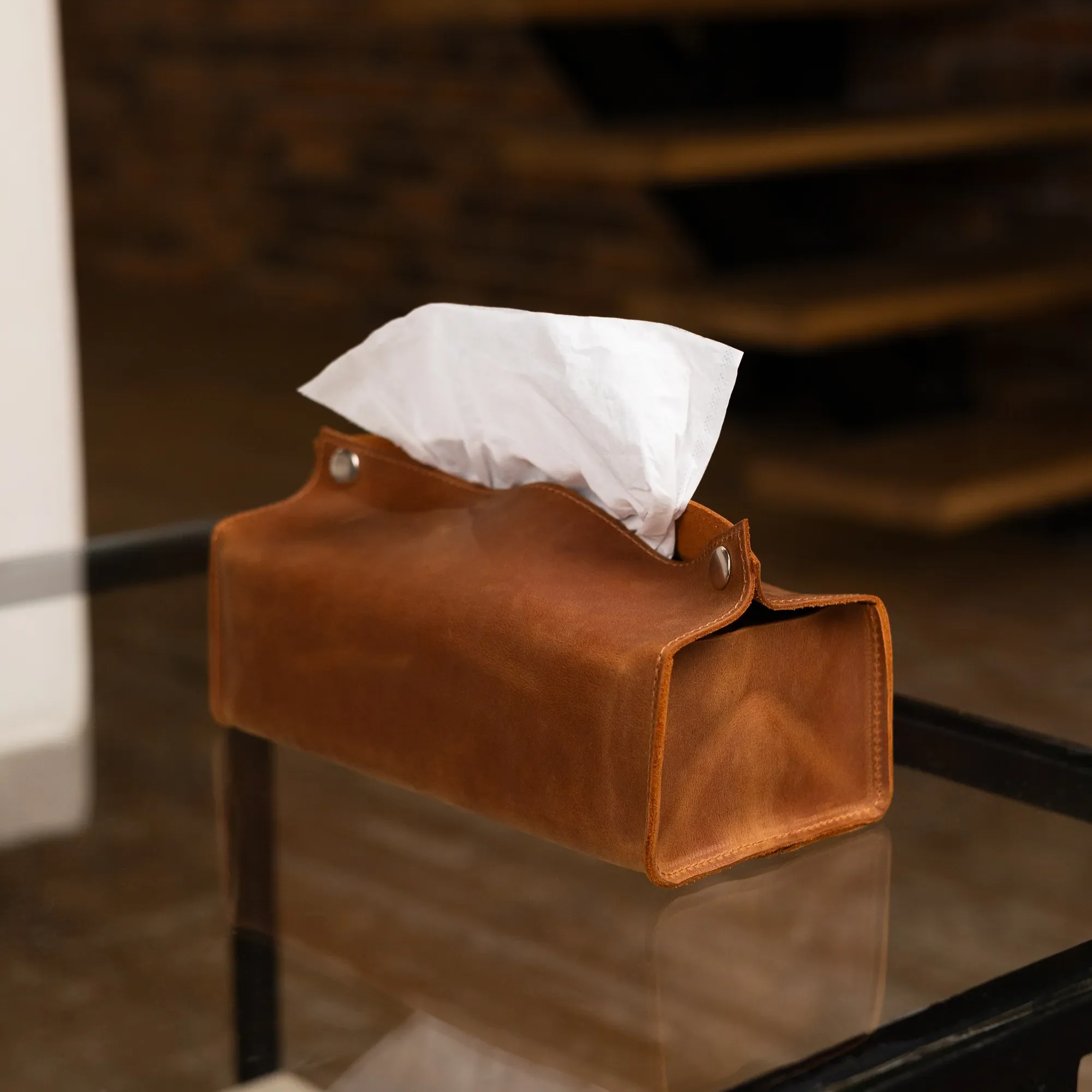 Leather Tissue Box Cover - Image 16