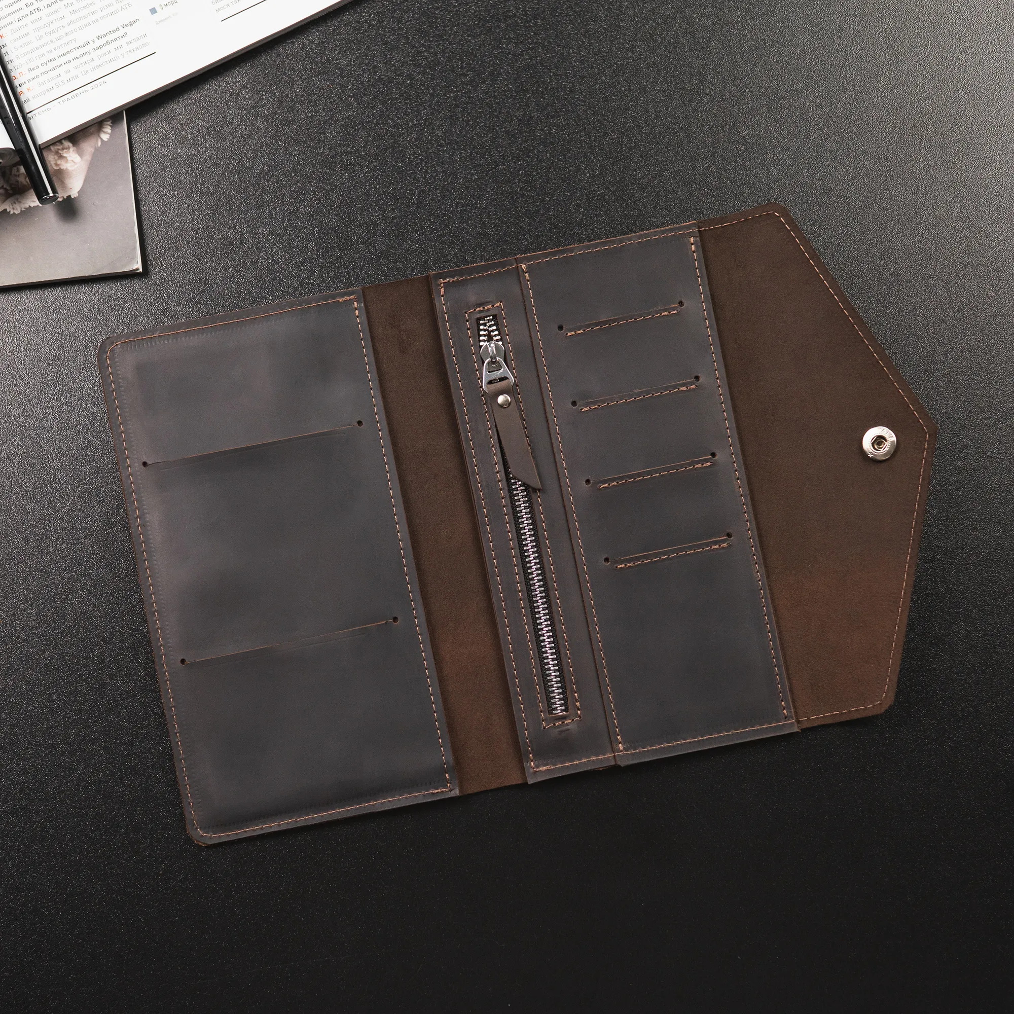 Leather Travel Wallet - Image 9