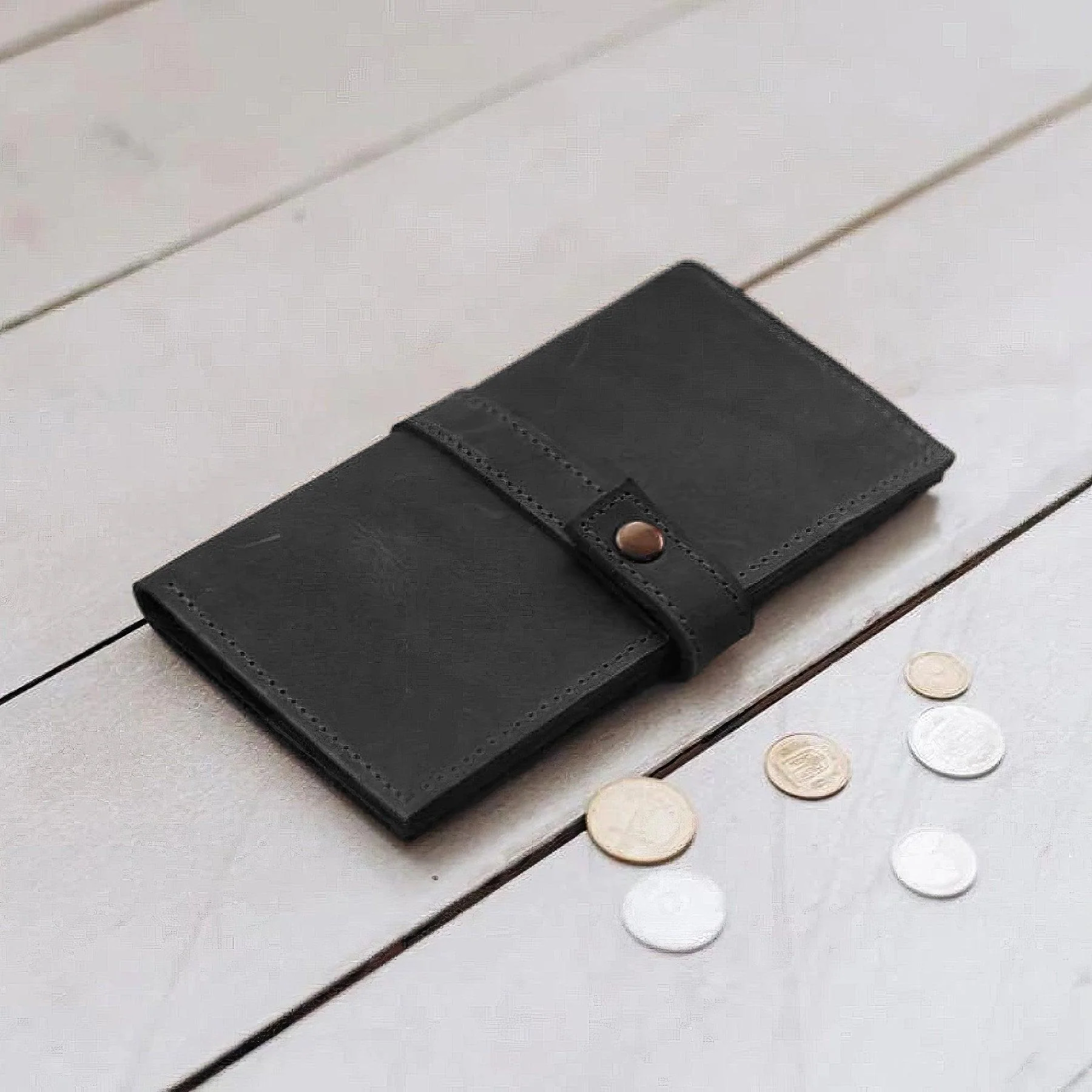 Snap Button Wallet Cambridge - Image 9