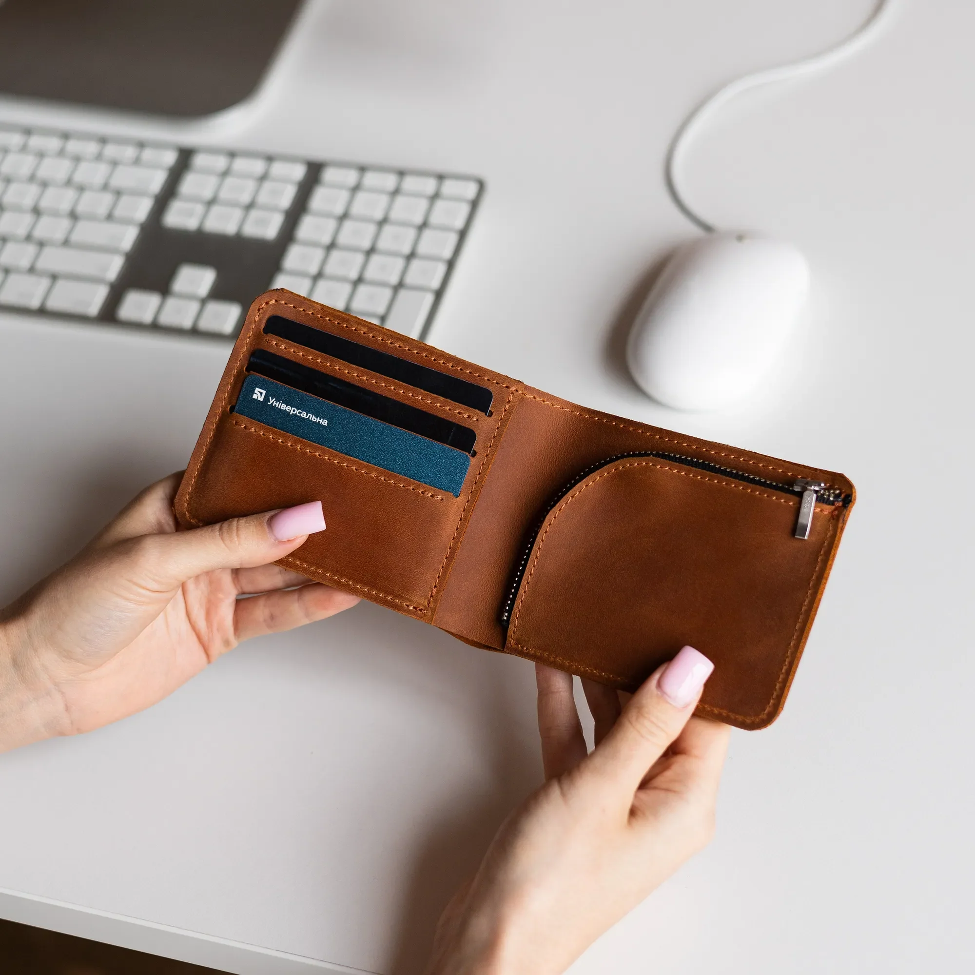Personalized Leather Wallet - Image 3