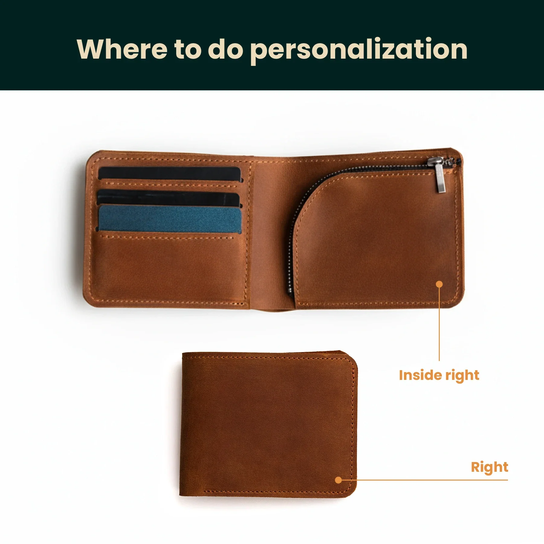 Personalized Leather Wallet - Image 5