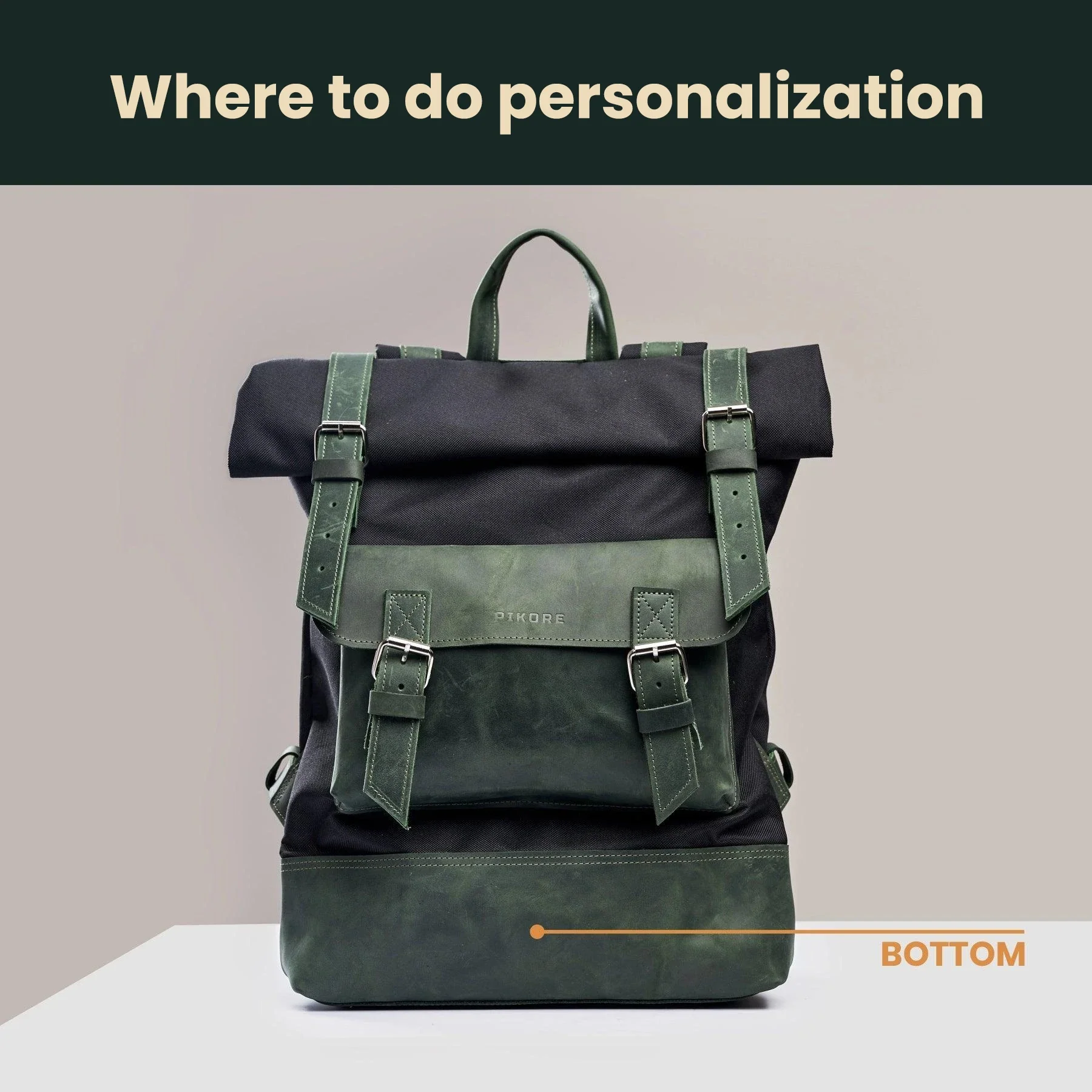 Roll Top Backpack - Image 6