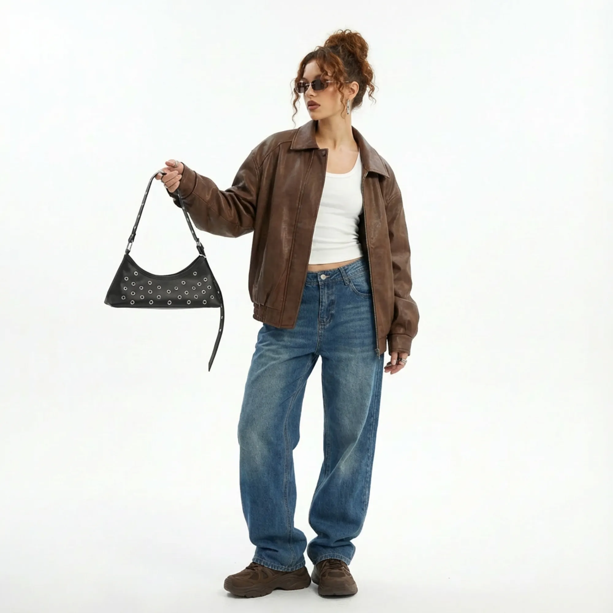 Studded Shoulder Bag - Image 4